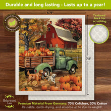 Load image into Gallery viewer, Autumn Farm Swedish Dishcloth
