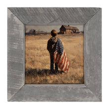 Load image into Gallery viewer, Child With Flag - Boy at Farm