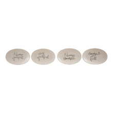 Load image into Gallery viewer, Stoneware Plate with Fall Saying, White & Black