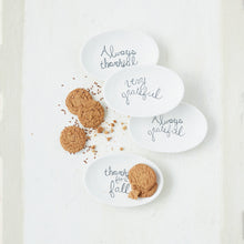 Load image into Gallery viewer, Stoneware Plate with Fall Saying, White & Black