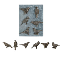 Load image into Gallery viewer, Pewter Bird Magnets