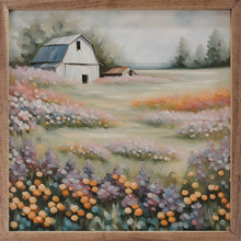 Load image into Gallery viewer, White Barn In Flower Field