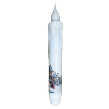 Load image into Gallery viewer, Snowman Village Christmas Battery Operated Taper Candles
