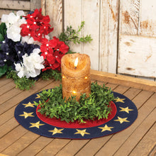 Load image into Gallery viewer, Americana Star Round Mat - 13"