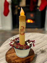 Load image into Gallery viewer, Santa Christmas LED Battery Operated Timer Taper Candles