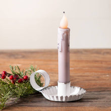 Load image into Gallery viewer, Chamberstick Candleholder in Rustic White
