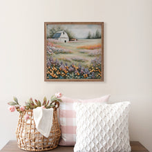 Load image into Gallery viewer, White Barn In Flower Field