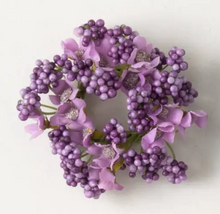 Load image into Gallery viewer, Berry Flower Candle Ring 1.5"