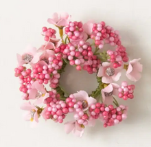 Load image into Gallery viewer, Berry Flower Candle Ring 1.5"