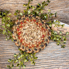 Load image into Gallery viewer, 4" Round Braided Coasters