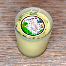 Load image into Gallery viewer, Bedrock Tree Farms use the fir needles trimmed from their sheared branches to help create authentic smelling 100% Non GMO Soy wax clean-burning candles.