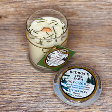 Load image into Gallery viewer, Bedrock Tree Farms use the fir needles trimmed from their sheared branches to help create authentic smelling 100% Non GMO Soy wax clean-burning candles.