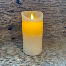 Load image into Gallery viewer, Moving Flame Wax LED Pillar Candle