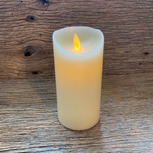 Load image into Gallery viewer, Moving Flame Wax LED Pillar Candle