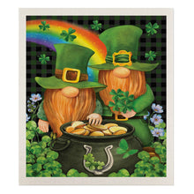 Load image into Gallery viewer, Irish Gnomes Swedish Dishcloth
