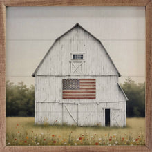 Load image into Gallery viewer, White Summer Flag Barn
