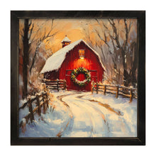 Load image into Gallery viewer, Red Barn at Christmas
