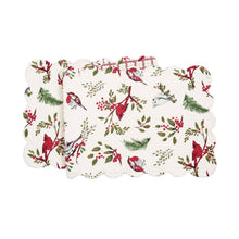Load image into Gallery viewer, Christmas Sprig Birds Table Runner
