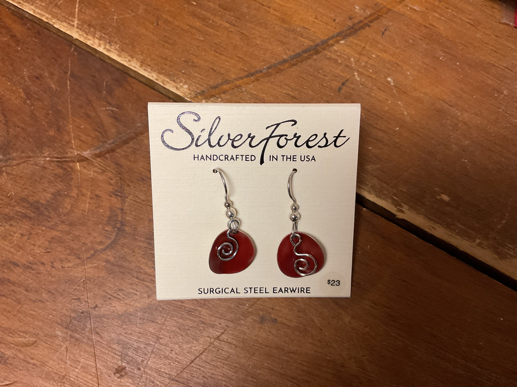 Silver Forest Earrings