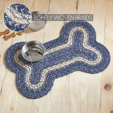 Load image into Gallery viewer, Great Falls Blue Indoor/Outdoor Medium Bone Rug

