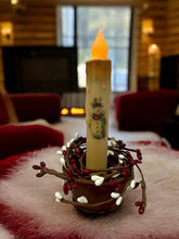 Load image into Gallery viewer, Vintage Snowman Christmas Battery Operated Taper Candles

