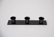 Load image into Gallery viewer, Iron Three Candle Windowsill Taper Holder
