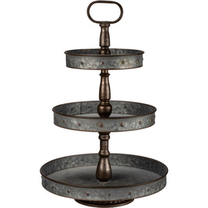 Three-Tiered Round Tray