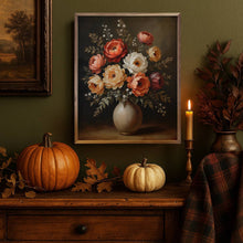 Load image into Gallery viewer, Autumn Bouquet White Vase
