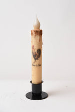 Load image into Gallery viewer, Rooster Rise &amp; Shine LED Timer Taper Candle
