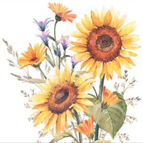 Sunflower Cocktail Napkins