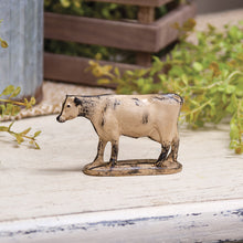 Load image into Gallery viewer, Antiqued Resin Holstein Cow Figurine
