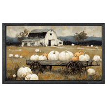 Load image into Gallery viewer, Pumpkin Wagon Near Barn - Horizontal Box Frame
