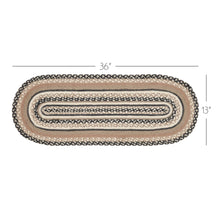 Load image into Gallery viewer, Sawyer Mill Charcoal Creme Jute Oval Runner
