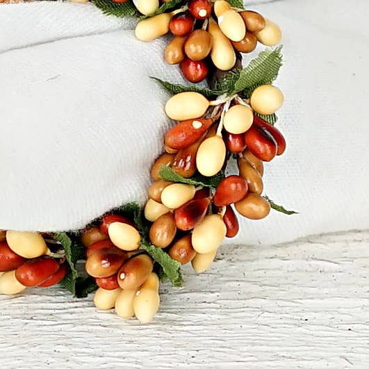 Pumpkin Spice Pip Berry Taper/Napkin Ring