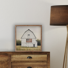 Load image into Gallery viewer, White Summer Flag Barn
