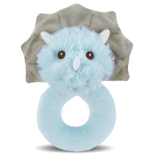 Load image into Gallery viewer, Lil' Tracer Plush Stuffed Animal Dinosaur Soft Ring Rattle

