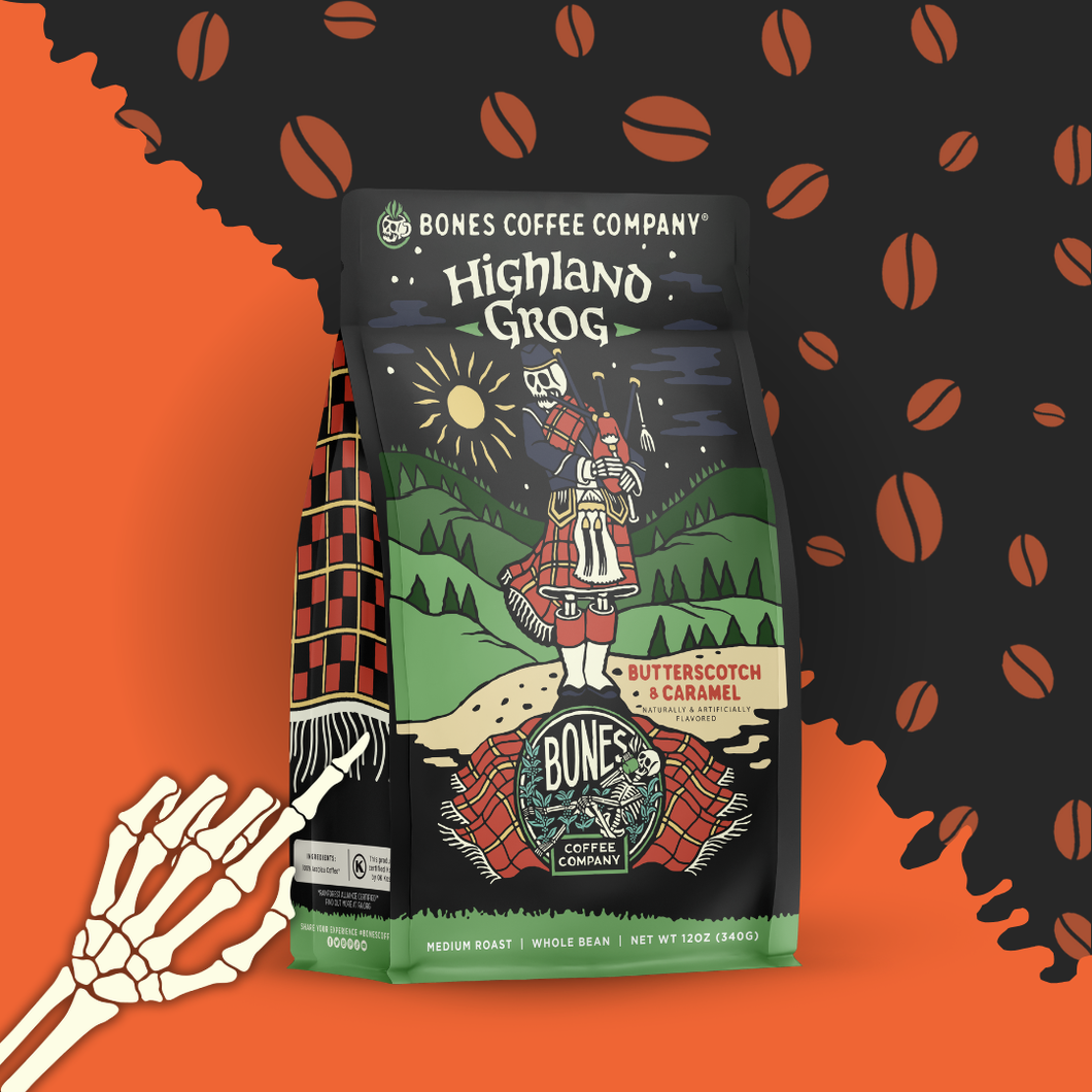 Highland Grog Flavored Coffee | 12oz | Ground