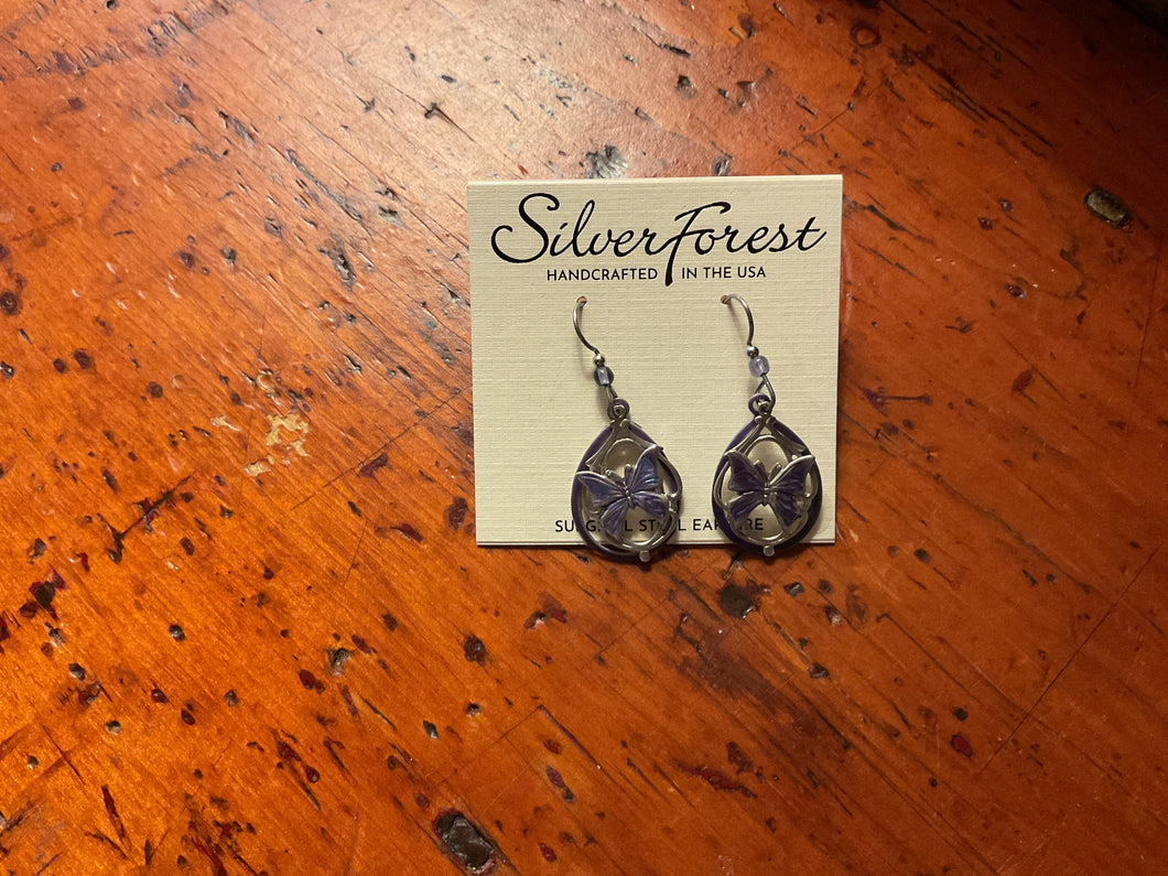 Silver Forest Earrings