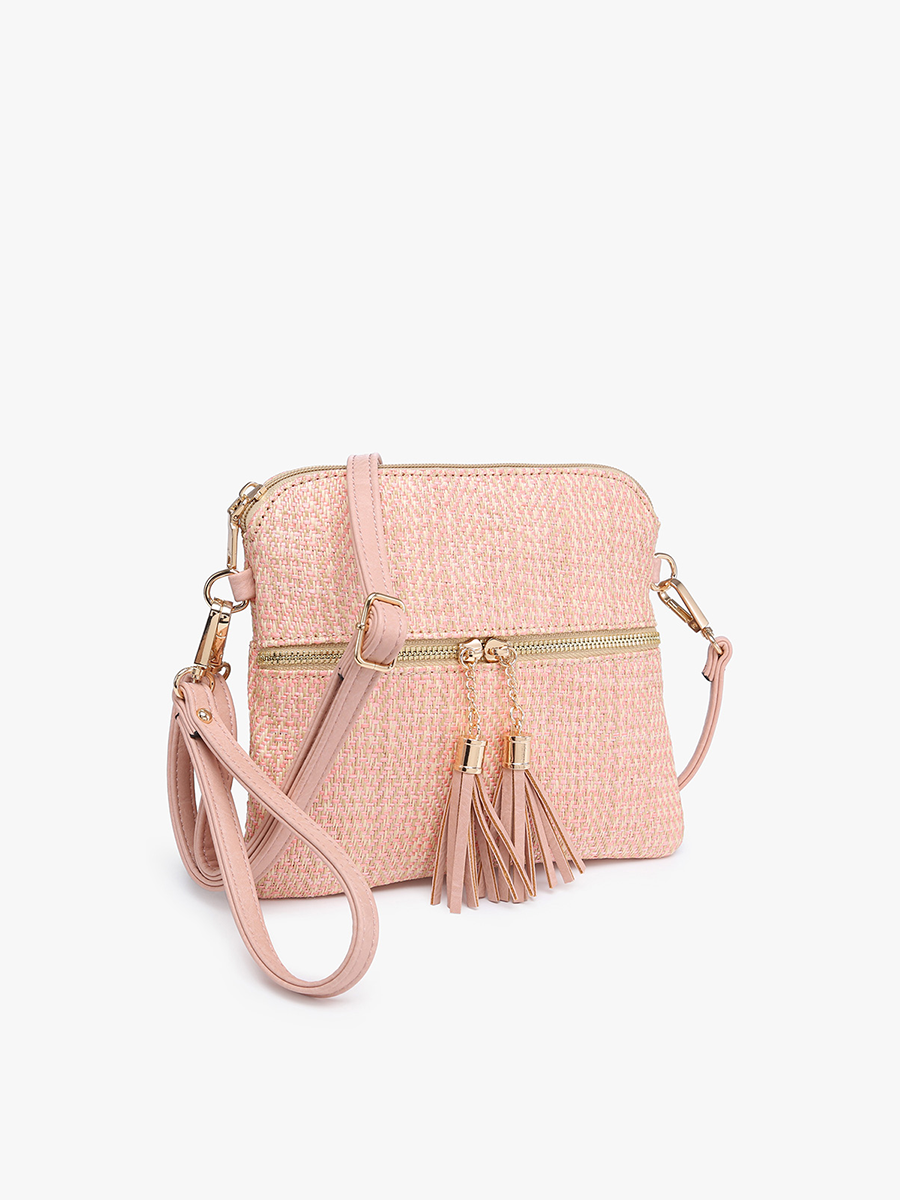 Tara Arrowhead Crossbody w/ Front Zip Pocket