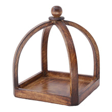 Load image into Gallery viewer, Dark Wood Square Bottom Lantern
