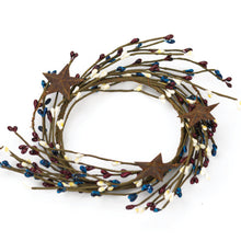 Load image into Gallery viewer, Rustic Americana Candle Ring
