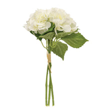 Load image into Gallery viewer, White Hydrangea Bundle - 11.5"
