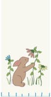 Bunny and Flowers Towel