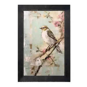 White Breasted Bird Vertical Framed Print