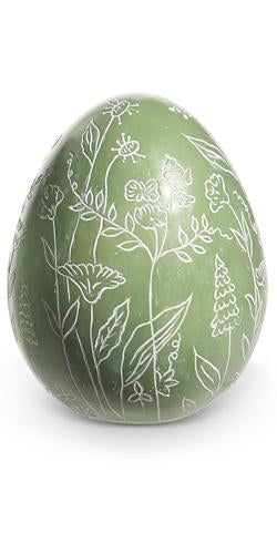 Painted Floral Egg