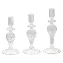 Load image into Gallery viewer, Clear Glass Candle Stick
