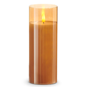 Golden Flameless Ivory Pillar