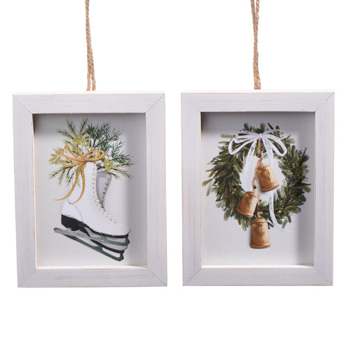 Farmhouse Frost Framed Ornament