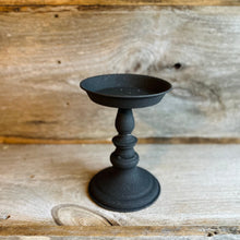 Load image into Gallery viewer, Rustic Black Pedestal Stands
