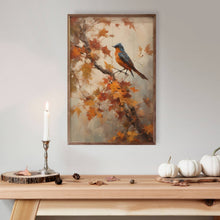 Load image into Gallery viewer, Bluebird On Fall Branch
